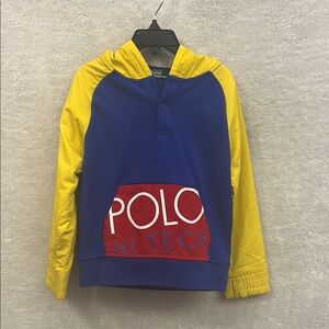Ralph Lauren Kids Blue and Yellow Hoodie